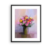 Affiche Poster 40x50cm Tableaux Image Photo Fleurs Vase Graphiques Wall Art