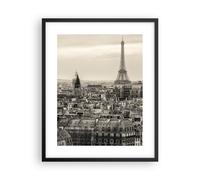 ARTTOR Poster Cadre Noir 40x50 cm Affiche Architecture Villes - 3615 - P2B