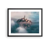 Affiche Poster 50x40cm Tableaux Image Photo Alpes Bled Église Wall Art