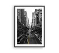 Poster Cadre Noir 50x70 cm Affiche Architecture Noir et Blanc - 5184 - P2B | Poster Mural Moderne Décoratif Art Mural Impression d'Art Salon Chambre Cuisine Tableau Décoration ARTTOR