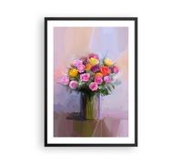 Affiche Poster 50x70cm Tableaux Image Photo Fleurs Vase Graphiques Wall Art