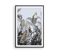 Affiche Poster 61x91cm Tableaux Image Photo Jungle Animaux Toucans Wall Art