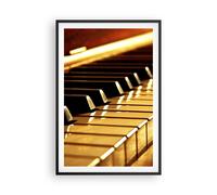 Affiche Poster 61x91cm Tableaux Image Photo Piano musique concert Wall Art