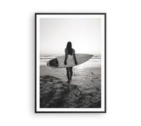 Poster Cadre Noir 70x100 cm Affiche Noir et Blanc Personnes - 5036 - P2B
