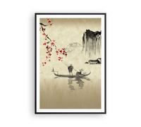ARTTOR Poster Cadre Noir 70x100 cm Affiche Paysages Personnes - 5020 - P2B