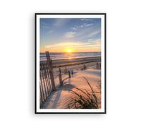 Affiche Poster 70x100cm Tableaux Image Photo Ouest Le Soleil Dune Wall Art