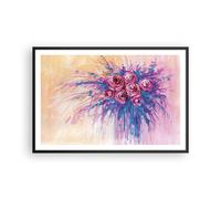 Affiche Poster 91x61cm Tableaux Image Photo Bouquet Fleurs Roses Wall Art