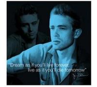 Affiche Poster James Dean - Quote - Art Print - 40x40 cm