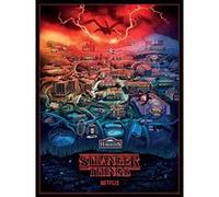 Affiche Poster Stranger Things Hawkins Town 30x40cm