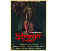 Affiche rétro Stranger Things saison 2, papier kraft, décoration murale vintage pour bar, café, maison~01845
