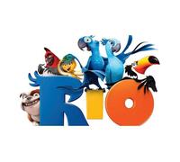 Affiche - Rio - Film Animation - 31cm x 55cm - Haute Définition - Écologique - Résistante aux UV