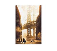 Affiche vintage « Once Upon A Time In America » sur toile - Décoration murale moderne pour chambre à coucher - 60 x 90 cm