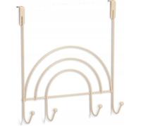 Zeller 13830 Rainbow Suspension de porte avec 4 crochets en métal Beige 30 x 8 x 33 cm