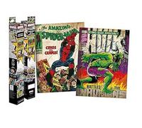 Pyramid International Marvel Ensemble d'Affiches de Couvertures de Comics, Spider-Man et Hulk, 52 x 38 cm