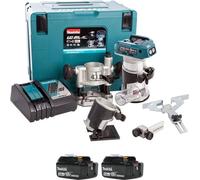 Affleureuse 18V Li-Ion BL (2x5,0 ah) sans base déportée - MAKITA DRT50RTJX2
