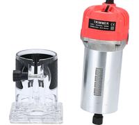 Affleureuse 800 W, 30 000 tr/min, 220 V, avec base transparente & guide de bord, coupeuse de bois compacte pour fraisage & entaillage, rouge, EU