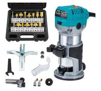 Affleureuse - ANESTY - 710W - Vitesse variable 10 000-30 000 tr/min - Pince 8mm - Accessoires inclus