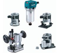 Défonceuse-affleureuse 710W Ø 8mm dans coffret Makpac - MAKITA RT0700CX3J