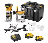 Affleureuse défonceuse XR 18V 5Ah Li-Ion Brushless 8 mm DCW604P2-QW