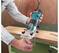 Affleureuse MAKITA 530W Ø6 mm + Coffret MAK-PAC 2 - 3712J