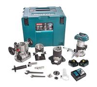 AFFLEUREUSE PLAQUE DE PLÂTRE MAKITA Ø 8 MM+1 BATTERIE BL1850 +1 CHARGEUR + 1 COFFRET MAK PAC -DRT50RTJX3