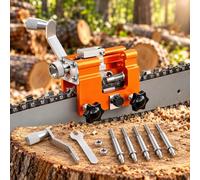 Affûteur Chaîne Tronçonneuse Portable, pour Makita DUC353 | Affûteur portable avec fixation stable, manivelle manuelle et têtes de meulage remplaçables pour entretien de chaîne.