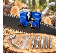 Affûteur Chaîne Tronçonneuse Portable, pour Makita DUC353 | Affûteur portable avec fixation stable, manivelle manuelle et têtes de meulage remplaçables pour entretien de chaîne.