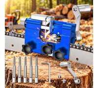 Affûteur de Chaîne à Manivelle, pour Makita UC4051A | Outil manuel compact avec 5 têtes abrasives, réglage guidé et maintien ferme pour faciliter l’entretien régulier de la chaîne