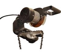 Affûteur de chaîne de scie SPEED avec 2 meules, pour chaînes de scie 1/4, 3/8, 325, 404, incluant le matériel de fixation. Réglage de l'angle de meulage, éclairage LED, angle de +/- 30 degrés