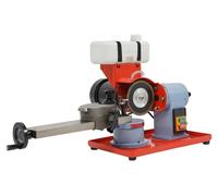 Affûteur de chaîne électrique - Meuleuse de chaîne 220V 250W - Meuleuse de table 2800 tr/min - Réservoir de 1L - Boîtier en acier - Alimentation secteur avec prise EU - Rouge