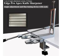 Affûteur de couteaux d'angle Apex, outils de cuisine, système d'affûtage de couteaux avec ensemble de pierres diamantées, S09, nouveau design, partenaires professionnels Set E