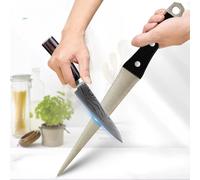 Affûteur de couteaux en pierre à aiguiser diamantée, affûtage de couteaux, surface incurvée pour ciseaux, barre d'affûtage, outil de meulage de cuisine 01