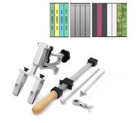 Affûteur de couteaux professionnel en alliage d'aluminium, affûteur d'angle fixe, pierre de diamant, pierre à aiguiser, outils de cuisine, Machine à aiguiser les couteaux 2026 New Set 5