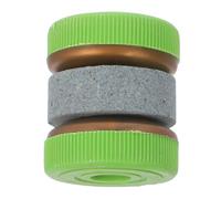 Affûteur de Couteaux Rond Créatif en Pierre et PP Cuisine | Aiguisoir Compact, Prise Confortable, Économie D'argenté, Entretien Simple, pour Lames et Ciseaux Couleur Aléatoire