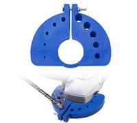 Affûteur de Forets, Accessoire de Meulage de Forets Multi-Usages avec 10 Encoches Meuleuse d'Angle de Précision pour Tous les Forets (Bleu)