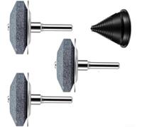 Affûteur de Lame 3 pour Perceuse Outil Aiguisage Corindon Acier Sickle Rotoculteur Jardinage 50x47mm