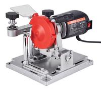 Affûteur de lame de scie circulaire, machine électrique d'affûtage de lames de scie avec une puissance de 140W et une vitesse de 5700 RPM, équipée de meules abrasives en céramique et en diamant de 100