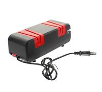 Affûteur Électrique de Ciseaux Cuisine, Coupe Rapide Noir | Abs, Cuivre et Roue de Meulage, Portable Réutilisable, Brosse Incluse, Nettoyage Facile