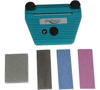 Affûteur multi-lames avec meule radiale pour skis et snowboards, 2 en 1, comprenant 2 pierres abrasives en oxyde d'aluminium et un outil de redressage de carres