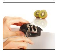 Jean Dubost Affûteur 50044 pour couteau lame lisse en deux étapes plastique noir