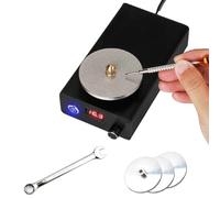 Affûteur-Polisseur pour Outils de Gravure, Affûteuse à Vitesse Variable avec 3 Meules Diamantées, Rotation Avant/Arrière, Vitesse Réglable 0-3000 tr/min, pour Burins, Lames et Ateliers