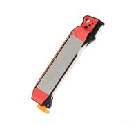 Affûteur Portable Camping Chasse Tige Diamantée Sifflet(Red) | Fente carbure épais, fente céramique fine, angle optimal, pour lames émoussées abîmées