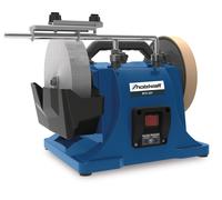 Affûteuse à sec et à eau 150W - 115 tpm meule en corindon ø200mm Holzkraft NTS201