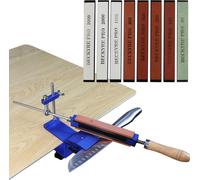 Affûteuse de couteaux portable Système d'affûtage professionnel pour les outils de cuisine en métal Machine à affûter les pierres à angle fixe avec des pierres à affûter