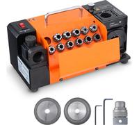 Affûteuse de forets 120 W Affûteuse de forets 4500 tr/min Station d'affûtage 45# acier Affûteuse de forets 95-135° Angle de pointe réglable 11 pinces de serrage Convient pour les forets de diamètre φ3