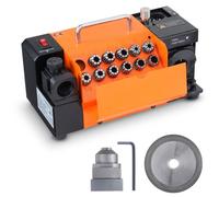 Affûteuse de forets 120 W - Station d'affûtage 4500 tr/min - Perceuse acier 95-135° - MR-13A - Angle de pointe réglable - 11 pinces de serrage - Convient pour forets φ3-13 mm