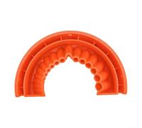 Affûteuse de Forets Demi-Ronde avec Gants 148mm | Design demi-rond, 16 têtes de meulage, gants inclus, ABS , usage pour bois et métal(orange)