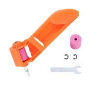 Affûteuse de Forets Électriques Portable en Métal pour Forets Droits | Outil Compact de Maintenance, Meule en Alumine Brune, Usage Atelier Professionnel, Couleur Orange