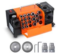 Affûteuse de forets VEVOR 120 W Affûteuse de forets 4500 tr/min Station d'affûtage 45# acier Affûteuse de forets 95-135° Angle de pointe réglable 18 pinces de serrage Convient pour les forets de diamè