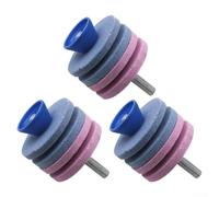 Affûteuse de Lame de 4 Couches: Outil de Meulage Rapide pour Jardinage, Pierre Abrasive, pour accessoire pour Cisailles et Scies, Kit de 3